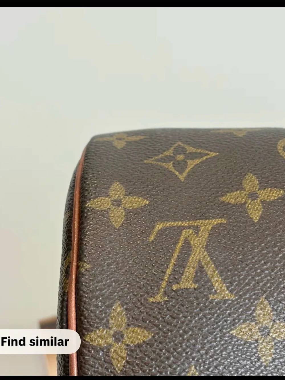 Louis Vuitton Brown Monogram Papillon Bag with Tan Straps